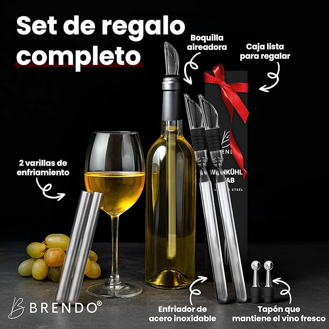 Set Brendo 8 en 1 - El Vino servido a la Temperatura Exacta 1